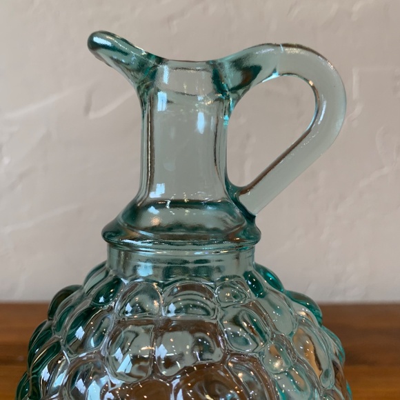 Vintage Vetreria Etrusca Seafoam Blue Hobnail Cruet | Made in Italy - Picture 9 of 16